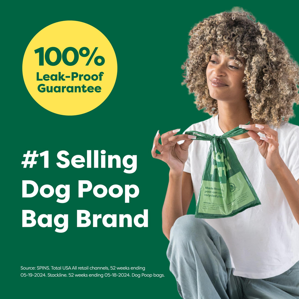 Earth Rated bolsas con mango para cierre seguro durante paseos.
