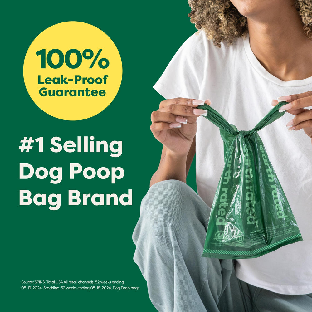 Earth Rated etiqueta tres bolsas restantes para saber cuándo reponer.