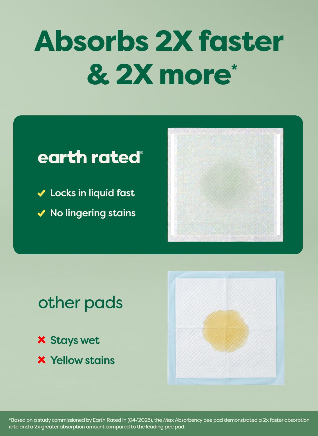 Earth Rated Puppy Pads sin fragancia para interiores de mascotas