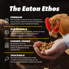 Eaton Pet and Pasture: para gallinas, fuente de proteína de alto valor.