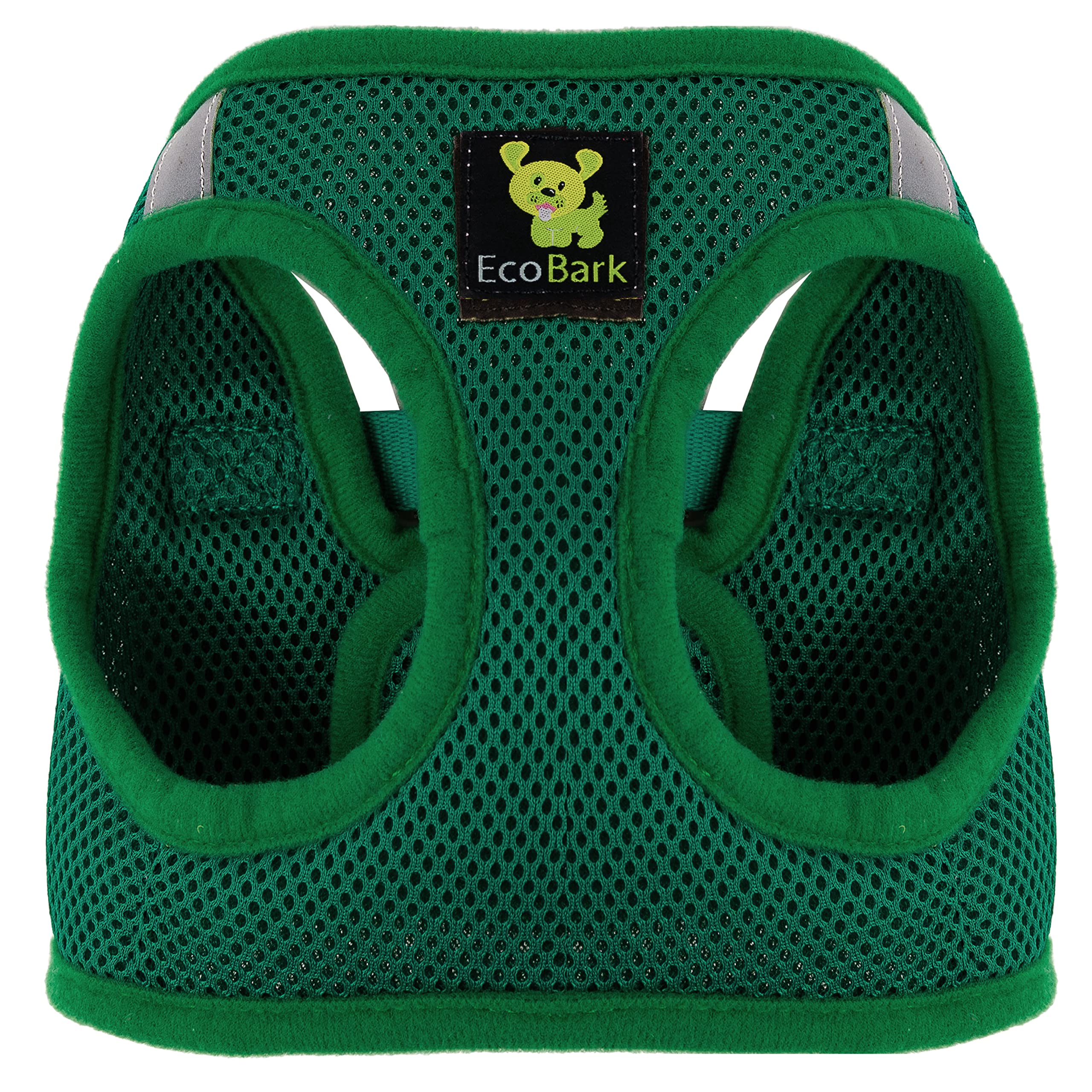 Harnais EcoBark en maille luxueuse pour chien, confort lors des promenades.