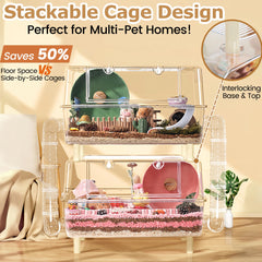 Kit de inicio ECOCEN para hámster con plataforma modular.