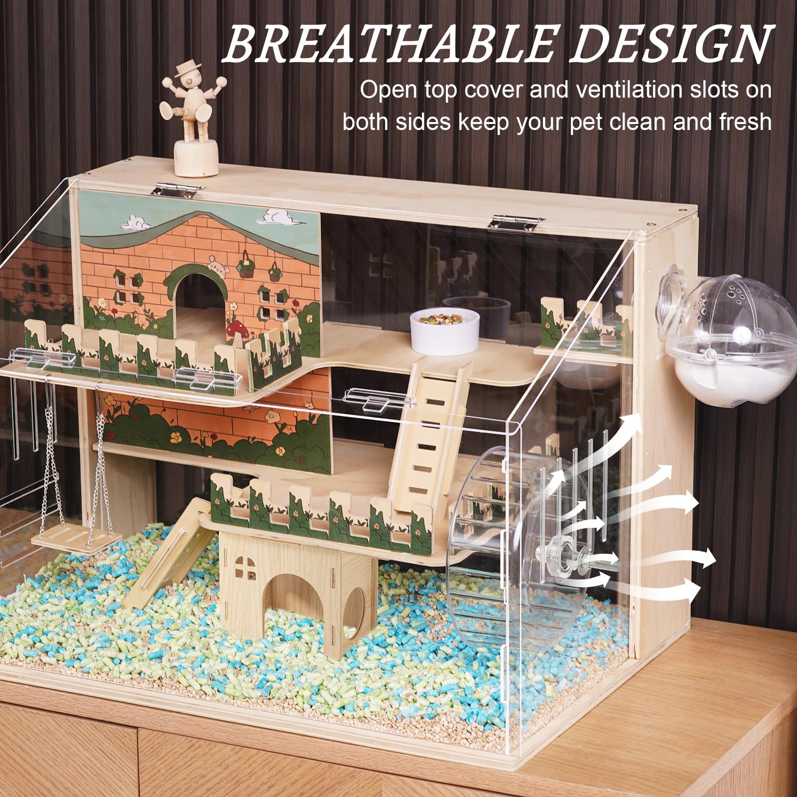Paneles acrílicos transparentes ECOCEN permiten observar al roedor con interacción segura