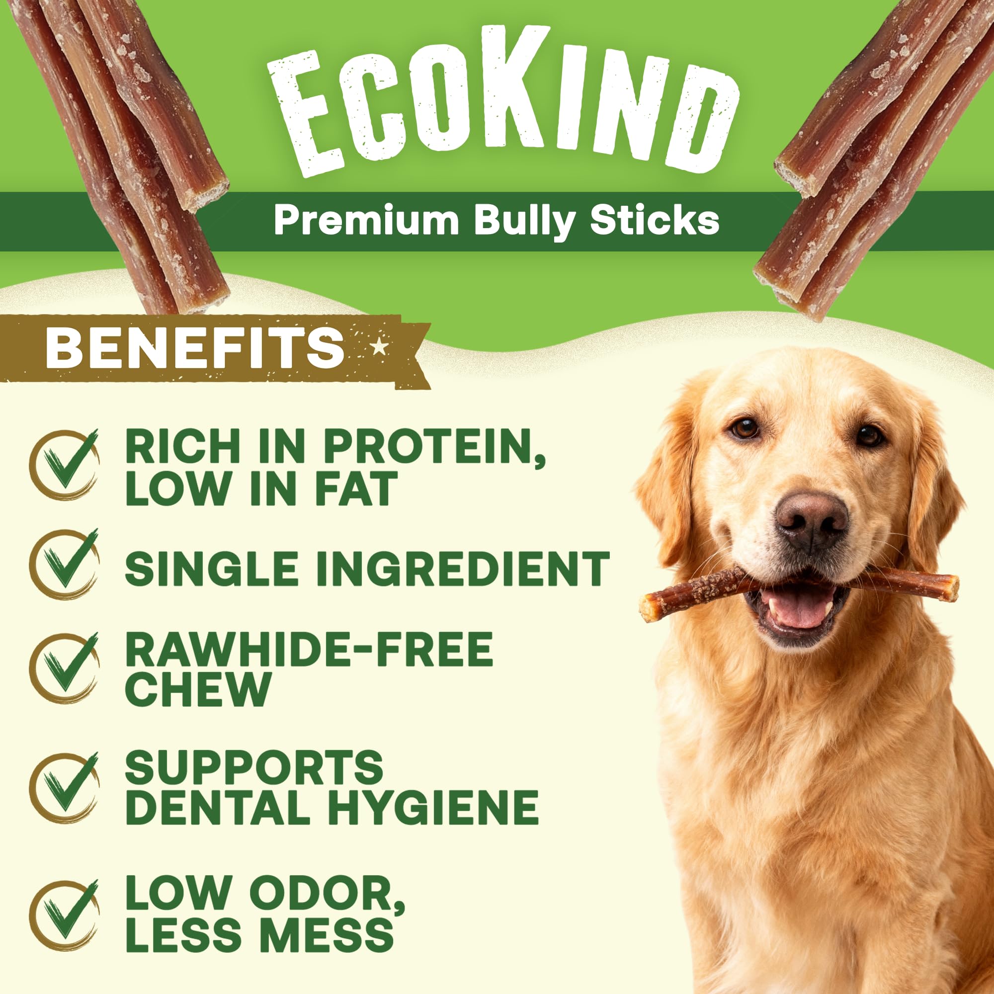 EcoKind palitos de carne 100% natural, opción nutritiva para premiar