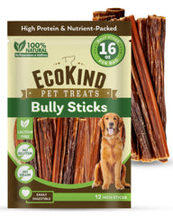 EcoKind palitos para perros de 12 pulgadas, masticación duradera y proteína