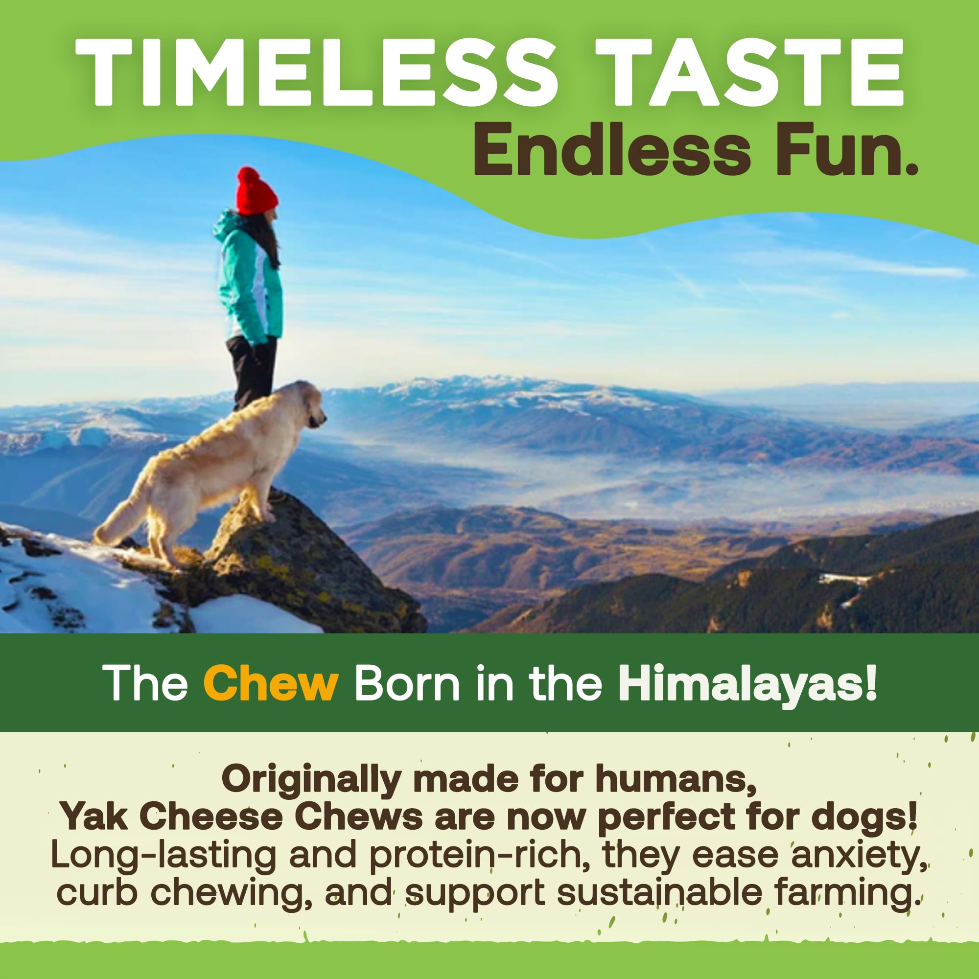 Origen Himalayas EcoKind Queso Yak XL para perros grandes.