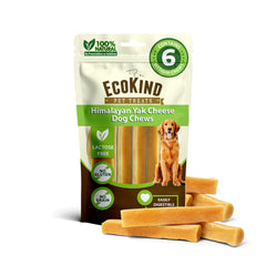 EcoKind Premium Gold Queso Yak Himalaya, masticables naturales para perros medianos.