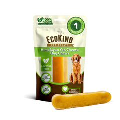 EcoKind Premium Gold Yak Cheese Himalayan masticar grande para perros grandes y entretenimiento.