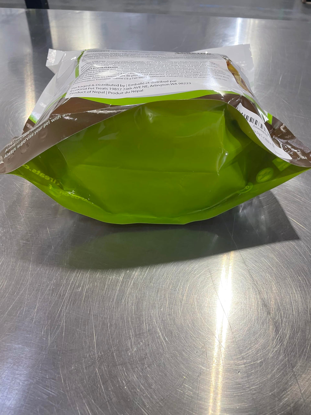 EcoKind Yak Chews con lactosa eliminada para estómagos sensibles.