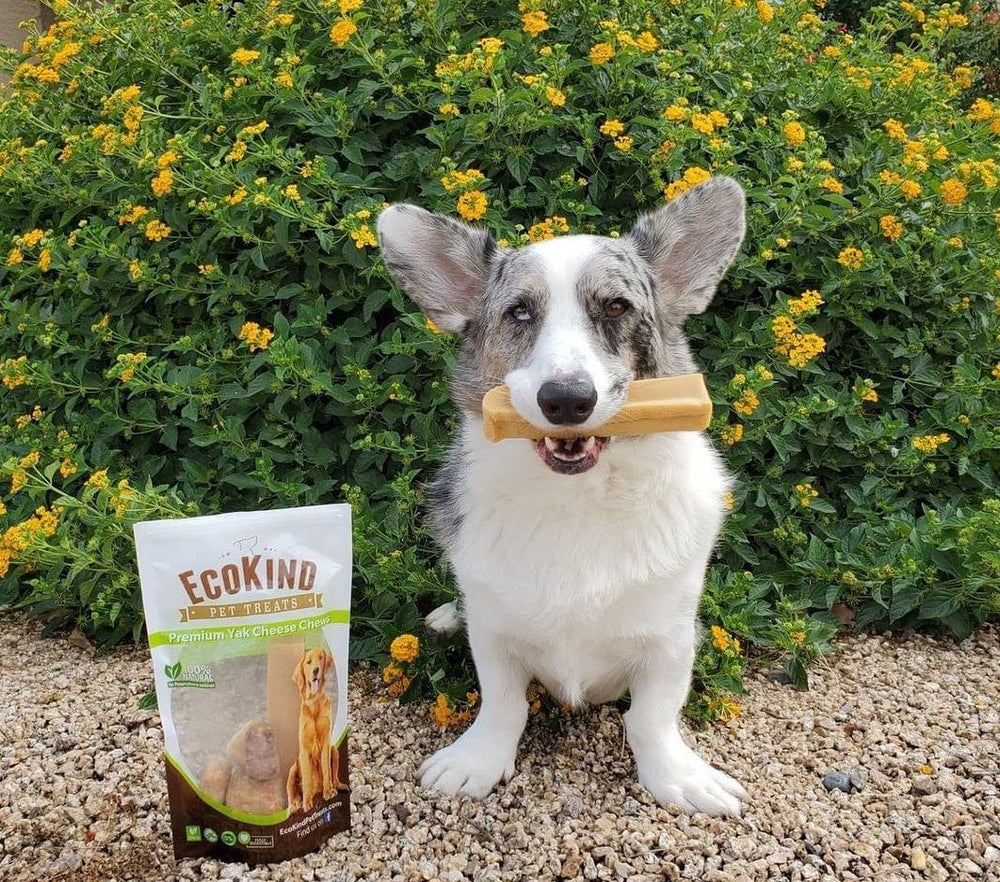 EcoKind Yak chews, variedad de tamaños para todas las razas.