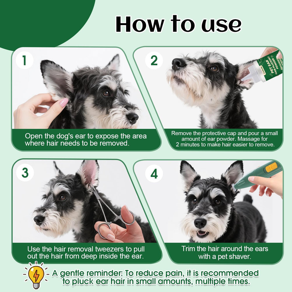EcoStylife para Schnauzer y caniches, conjunto ideal de orejas.