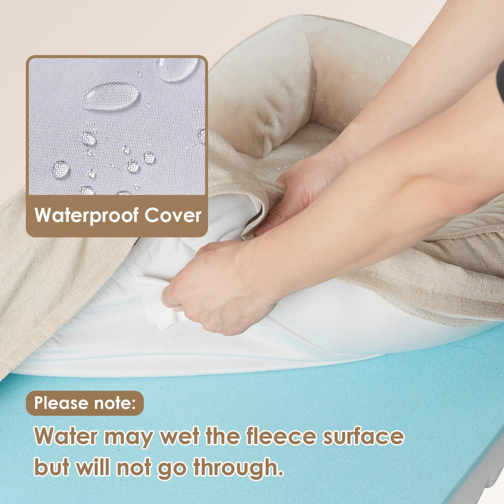 Funda impermeable entre la superficie y la base para mantenerla seca.