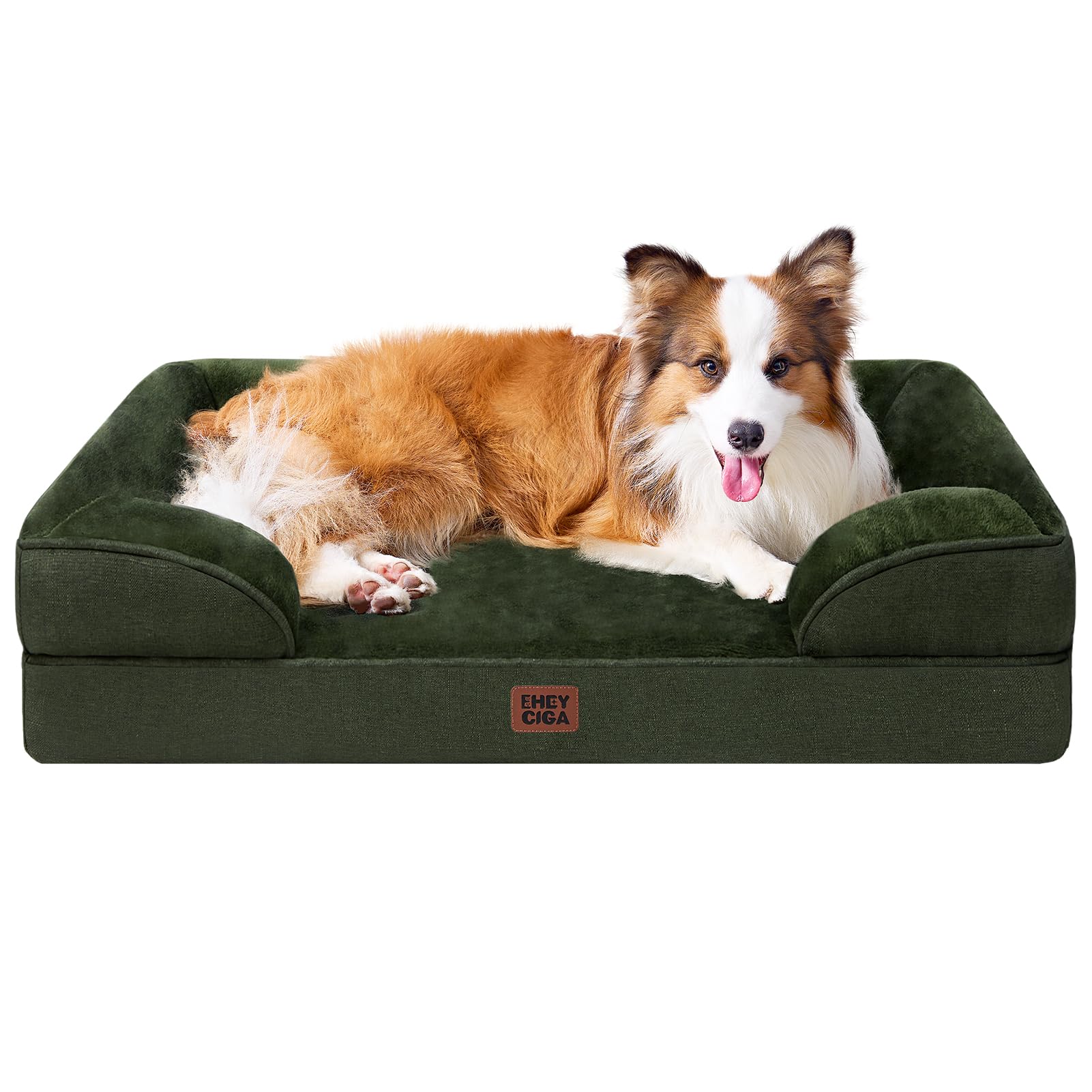 Cama EHEYCIGA para perro grande con espuma viscoelástica y soporte cómodo