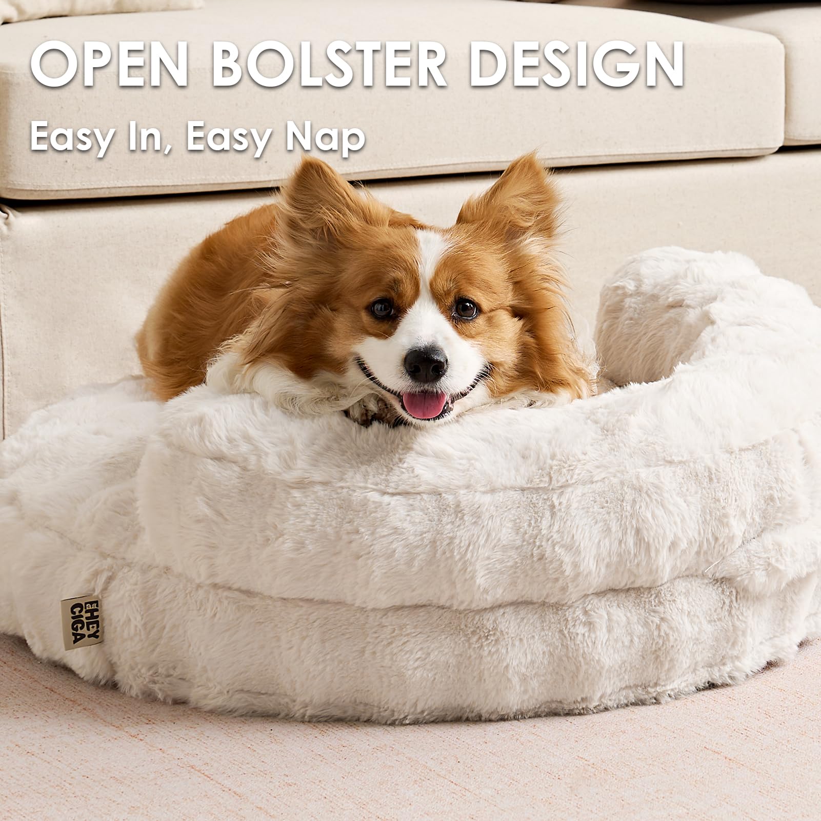 Cama para perros EHEYCIGA con cubierta impermeable y funda lavable.