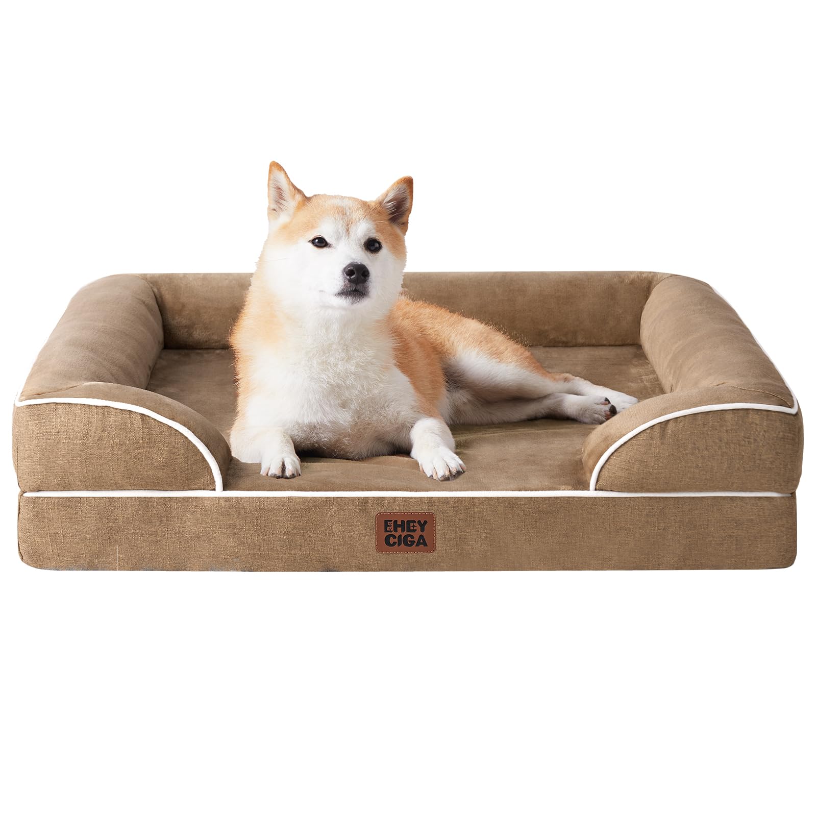 Cama ortopédica EHEYCIGA con espuma de memoria para perros grandes