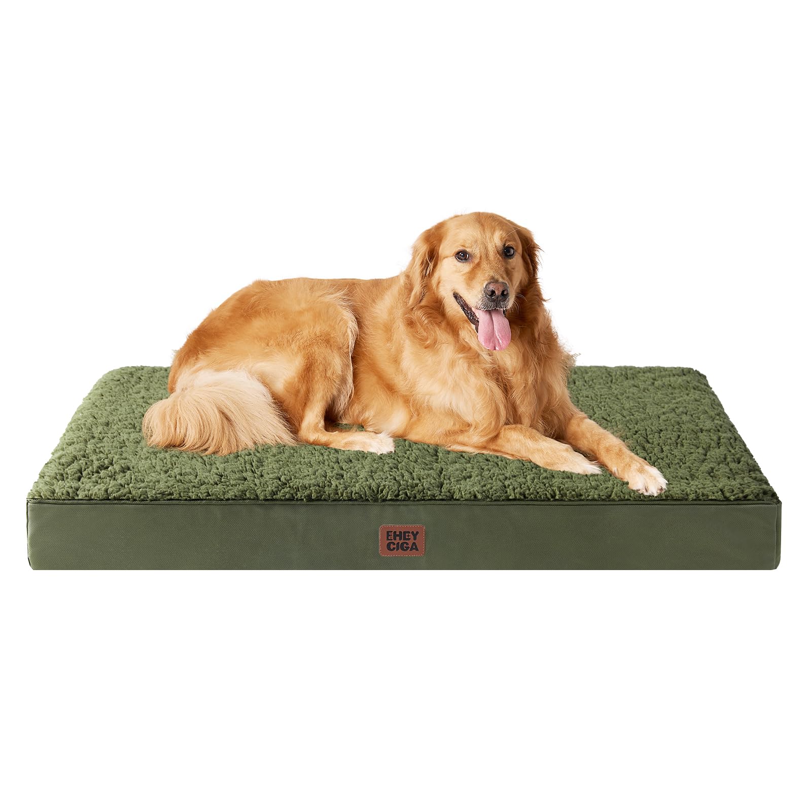 Cama ortopédica EHEYCIGA XL con funda removible para perros grandes, cómodo y práctico.