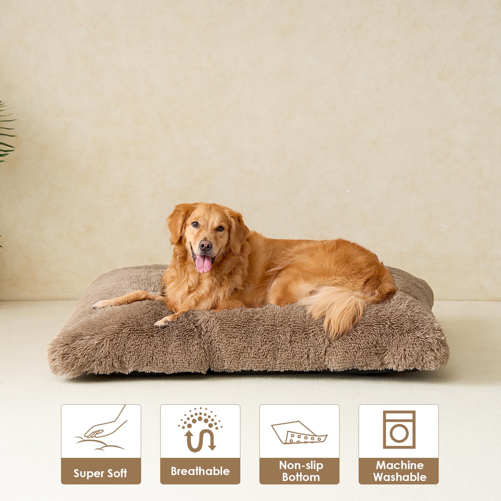 Cama EHEYCIGA XL en color tono arena para combinar con interiores.