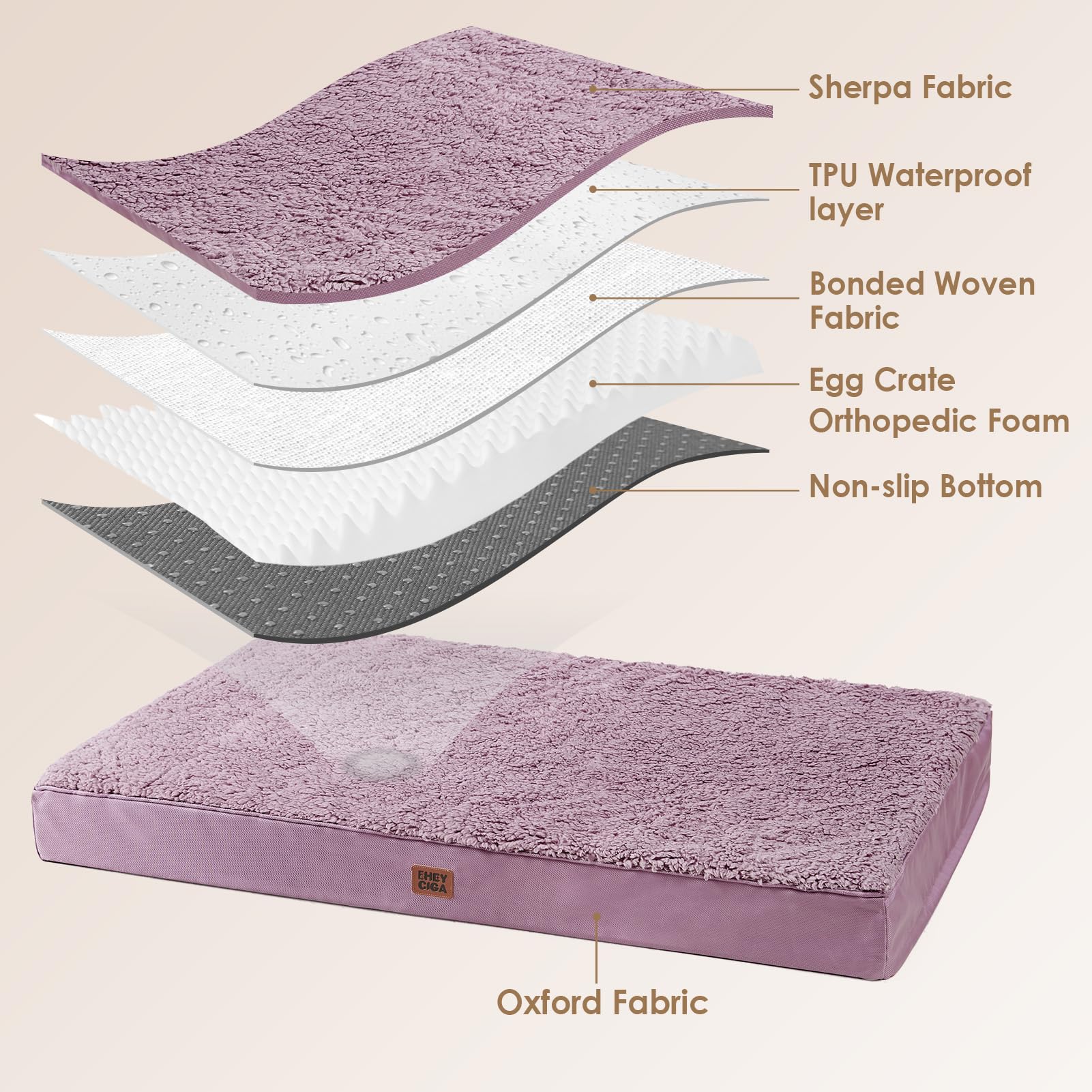 Capa sherpa de la cama EHEYCIGA XL para descanso suave