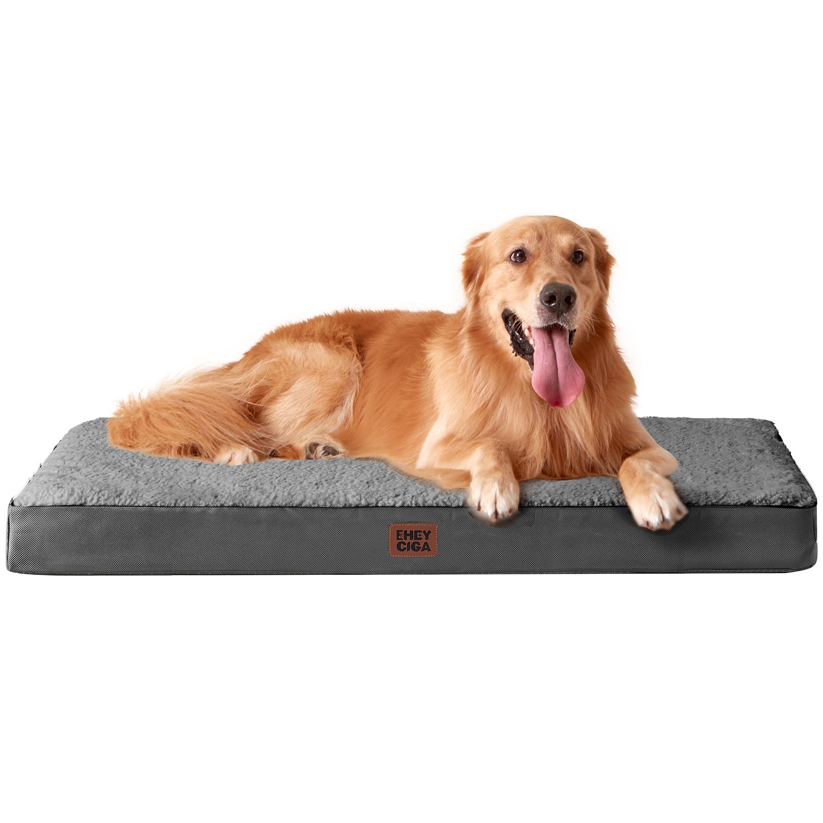 Cama ortopédica EHEYCIGA para perro XL, apoyo ergonómico para descanso cómodo