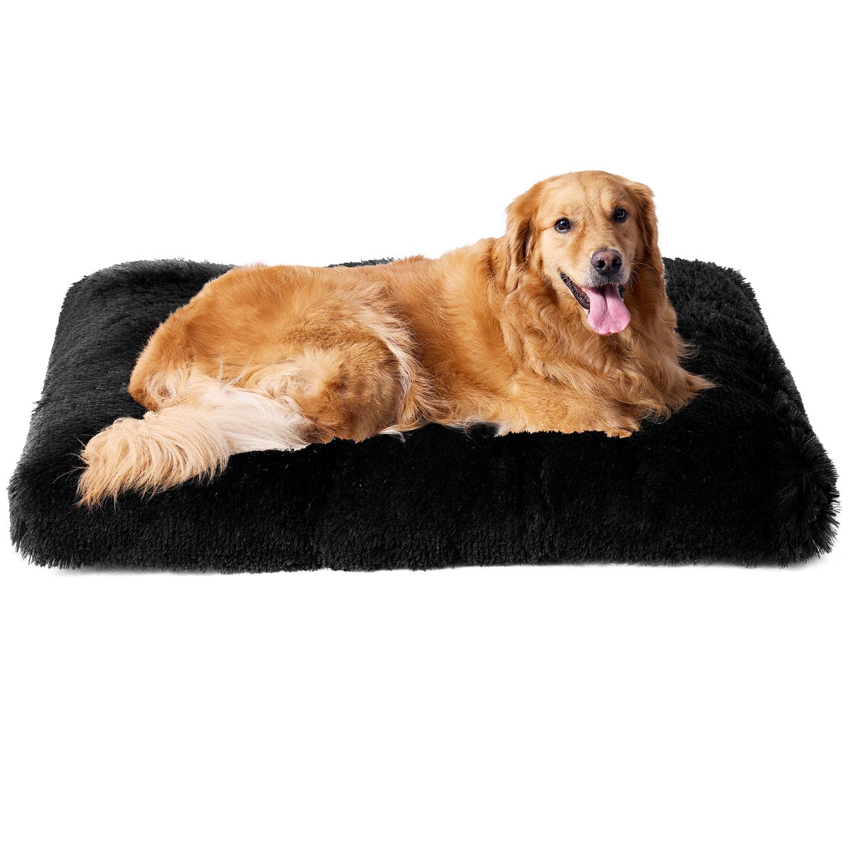 Cama para perro EHEYCIGA XL con peluche suave para confort.