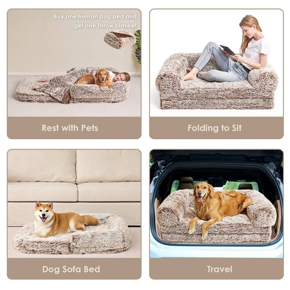 Cama EHEYCIGA XXL diseño plegable compacto para guardar fácilmente.