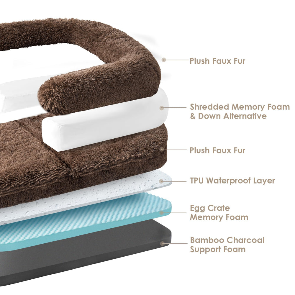 Cama EHEYCIGA con nido tipo huevo y relleno para mayor soporte