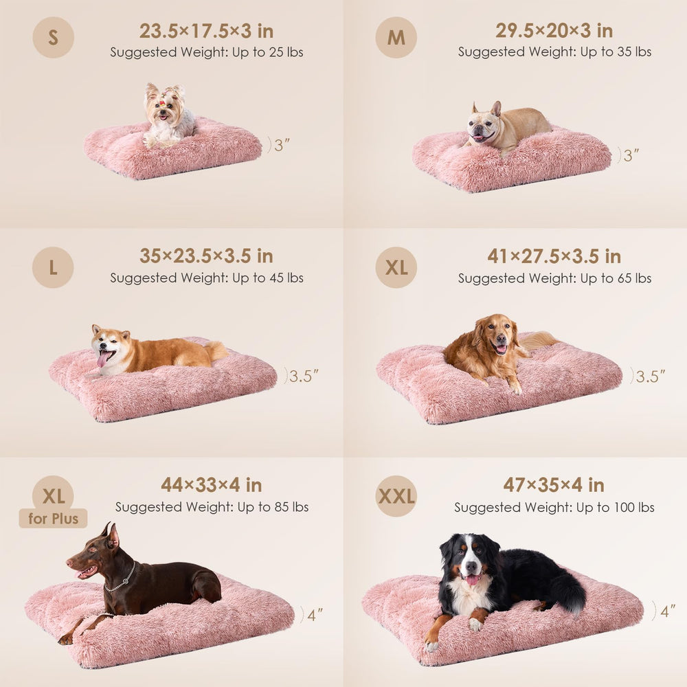 Base antideslizante de cama EHEYCIGA para perro XL en rosa