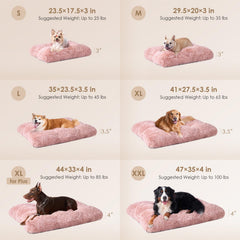 Base antideslizante de cama EHEYCIGA para perro XL en rosa