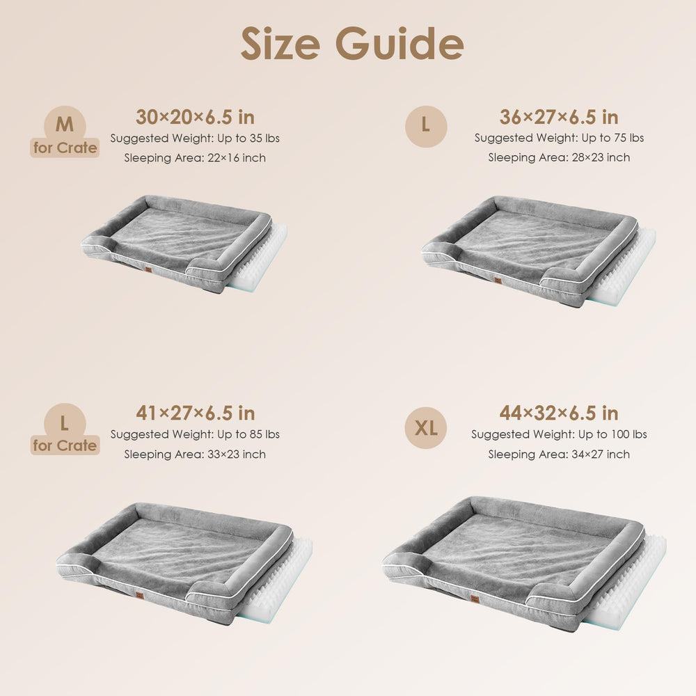 Funda EHEYCIGA con espuma viscoelástica ortopédica para mayor confort nocturno.