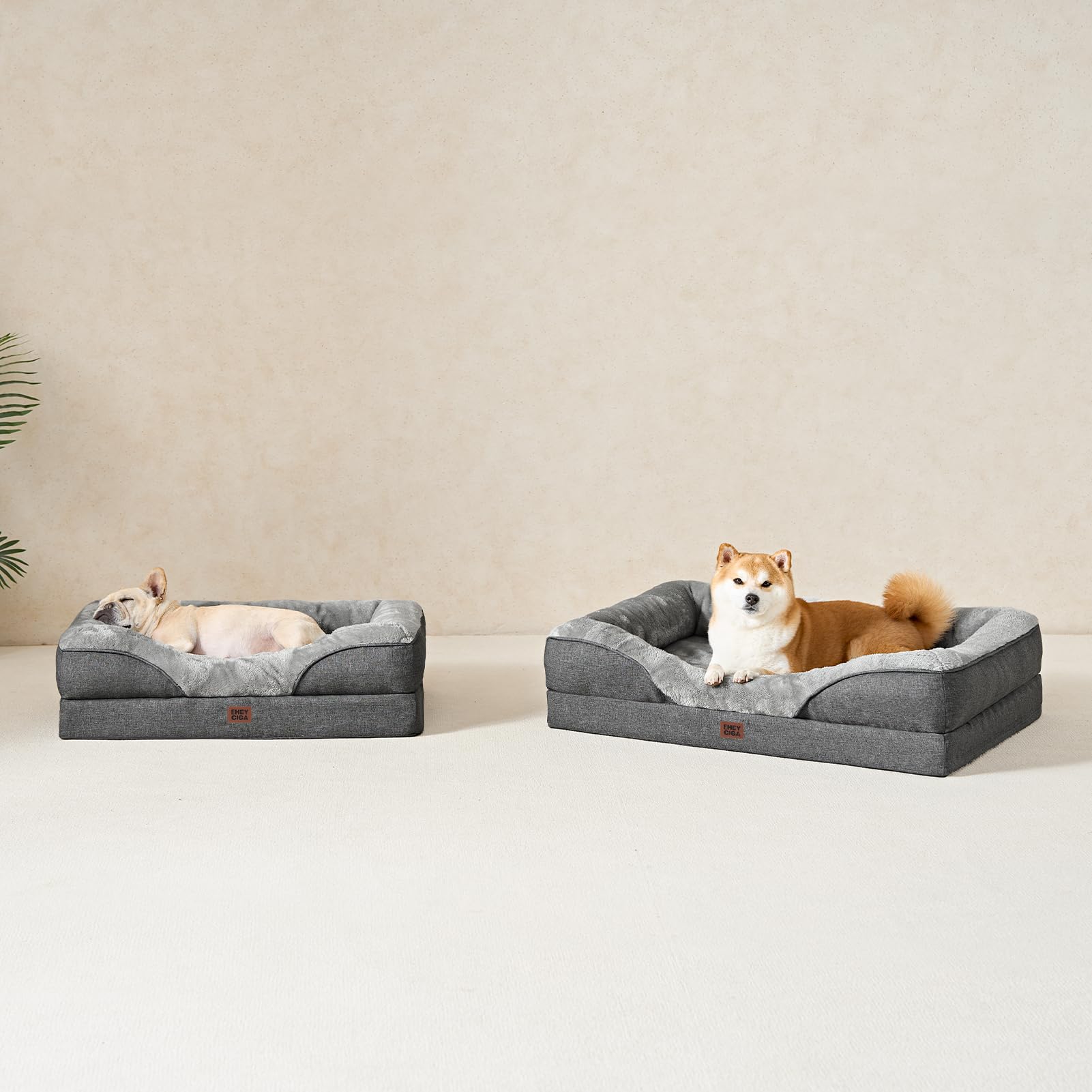 EHEYCIGA dimensiones-modelo-mediano 35x22x6-5 pulgadas apto para perros medianos.