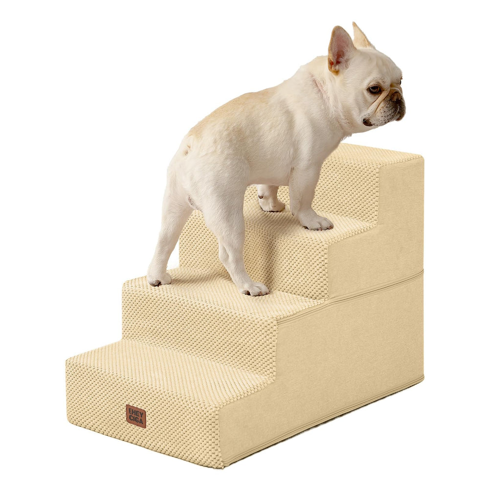 Escaleras para perros EHEYCIGA de 4 pasos para cama de 18 pulgadas, mejora subida y bajada
