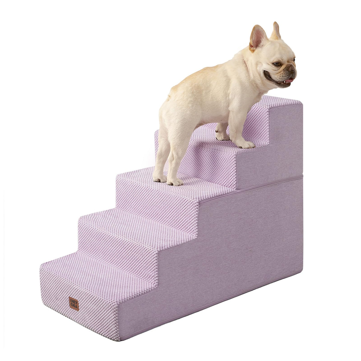 Escalera EHEYCIGA de 5 pasos, color lila, ideal para camas altas