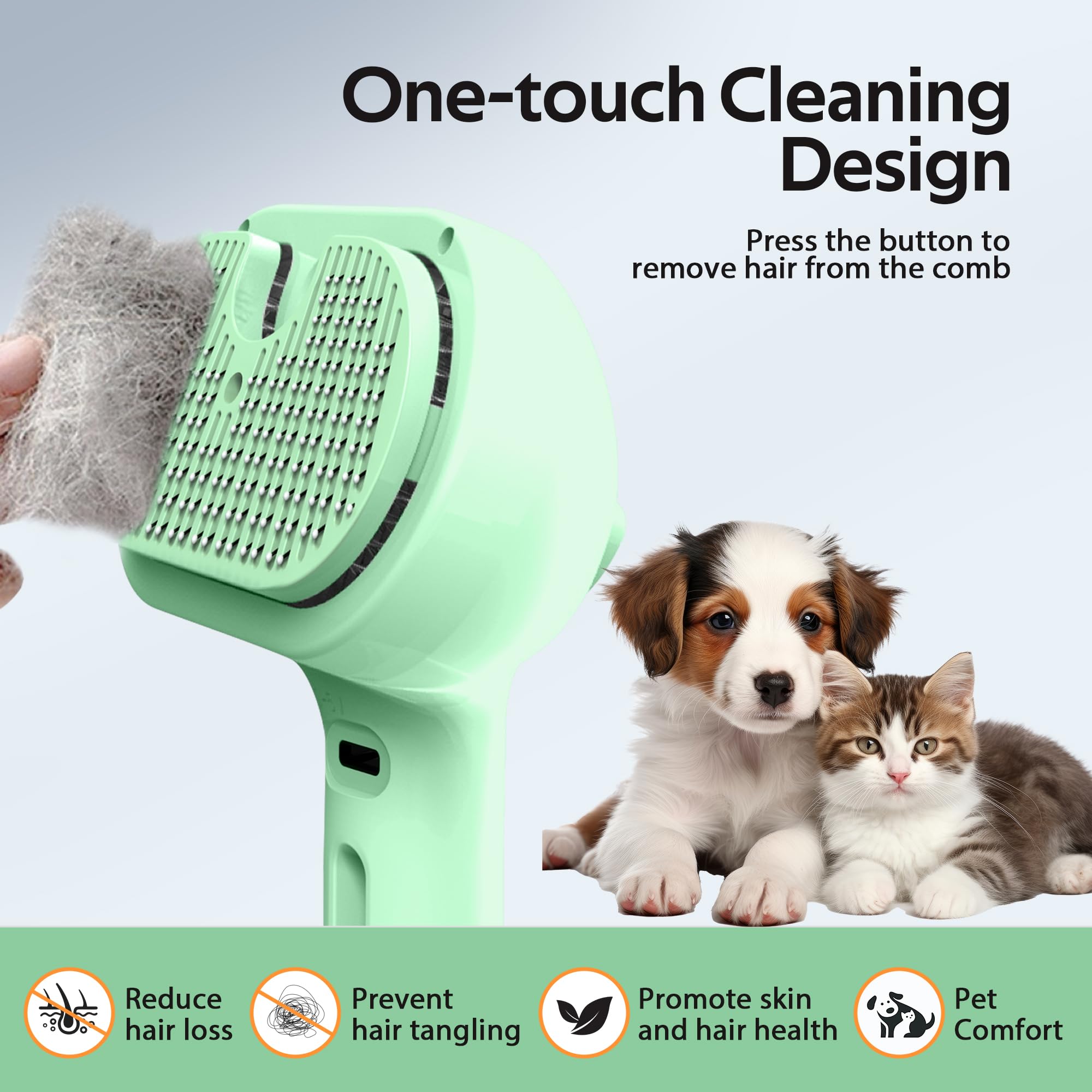 Deshedding con cepillo suave Eilimy elimina pelo suelto de forma eficaz.