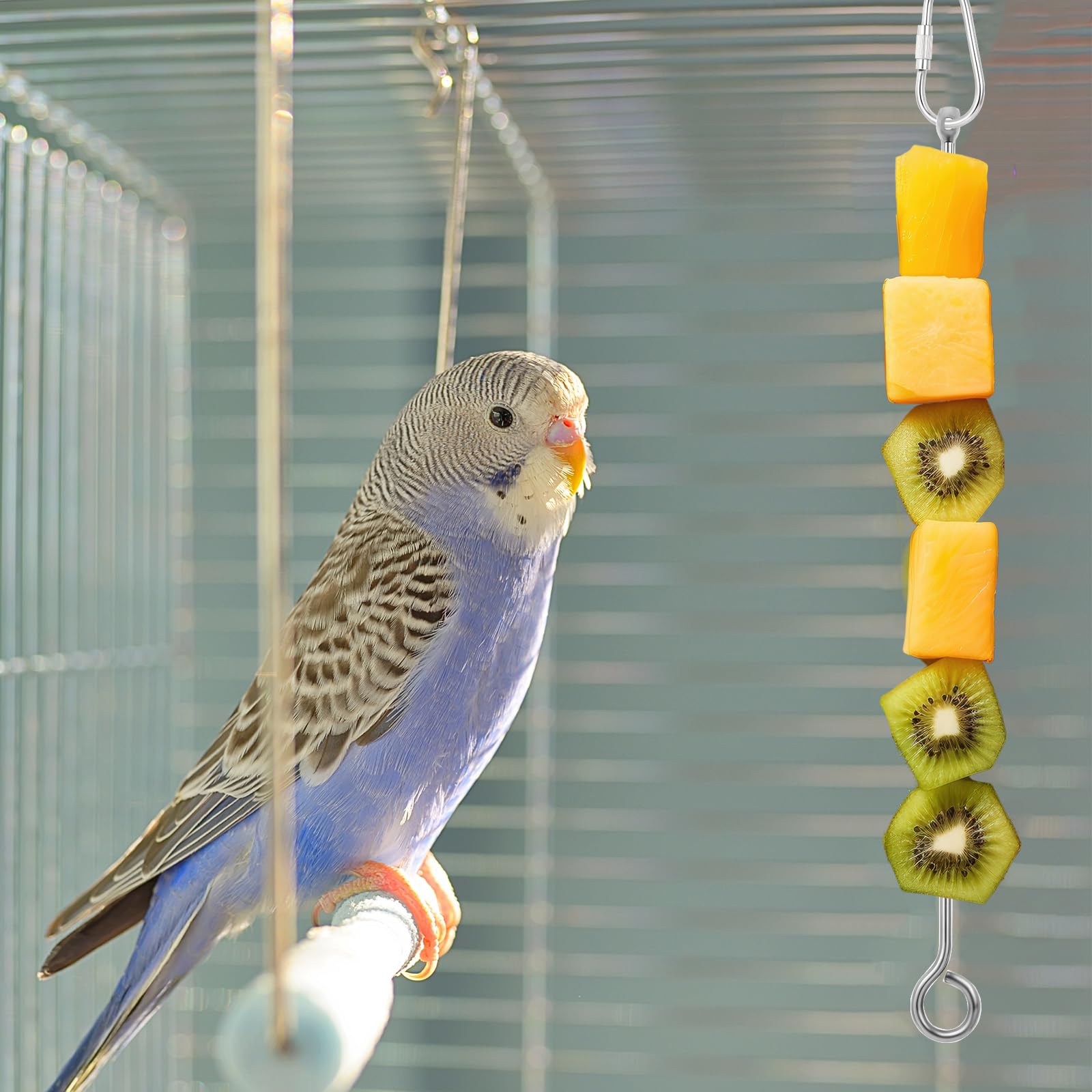 ElevateTech conjunto de 3 piezas, ideal para rotar snacks para pajaro.