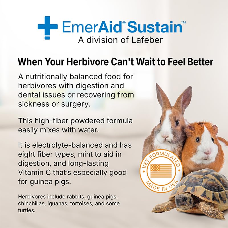 EMERAID Sustain Herbivore etiqueta detalle, destaca antioxidantes y proteína hidrolizada para nutrición equilibrada