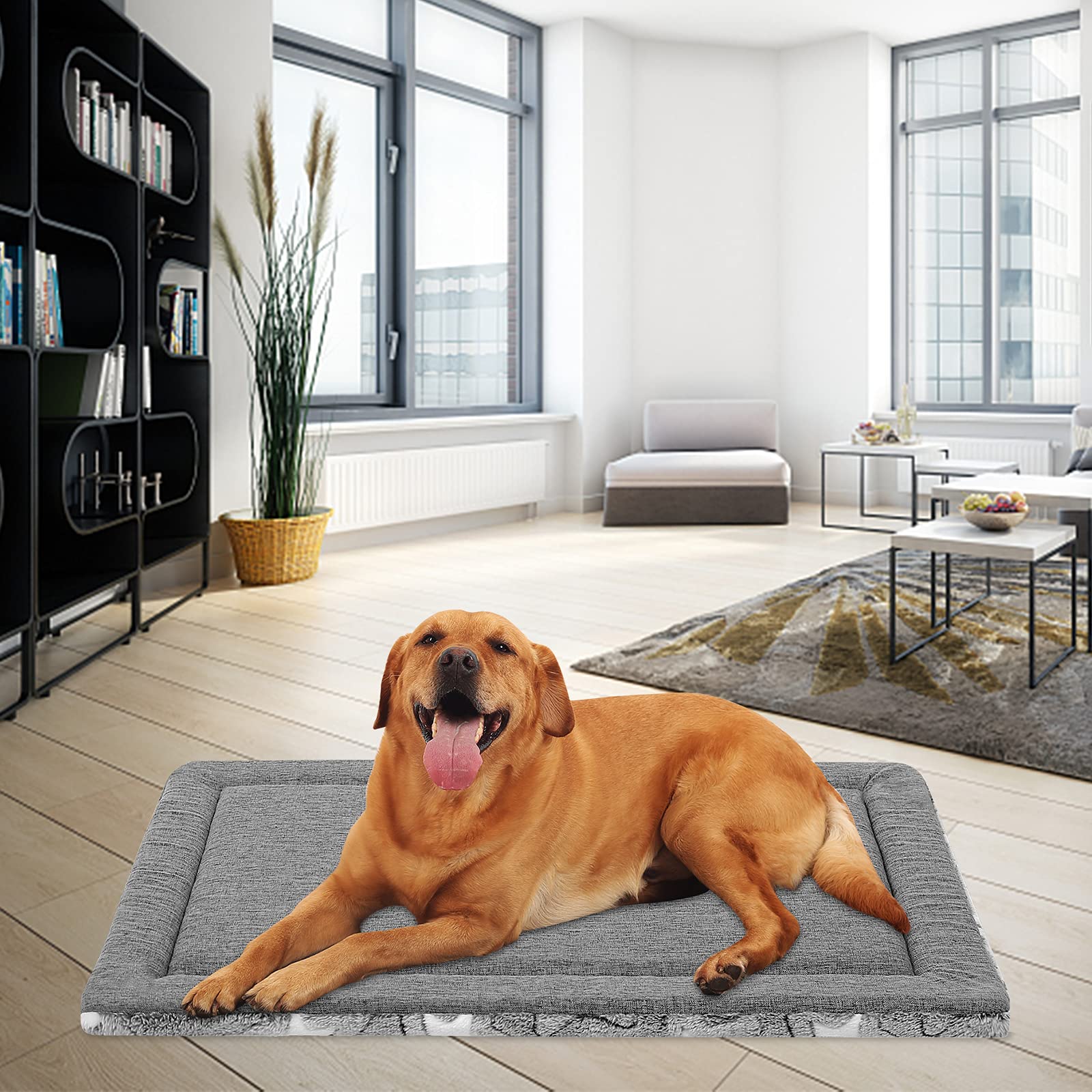 EMPSIGN cama para mascotas lavable a máquina, conserva su forma tras lavados.