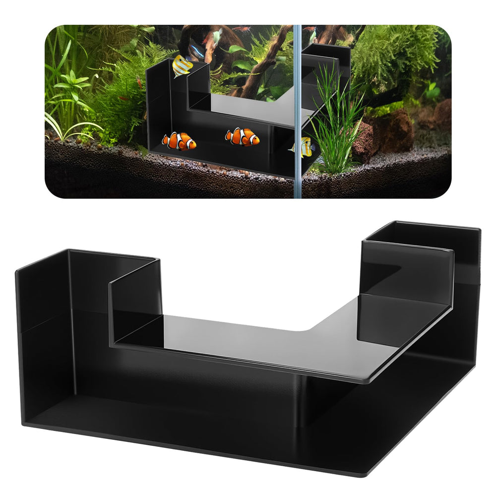EMUTOL túnel de acuario con doble entrada para refugio y juego de peces