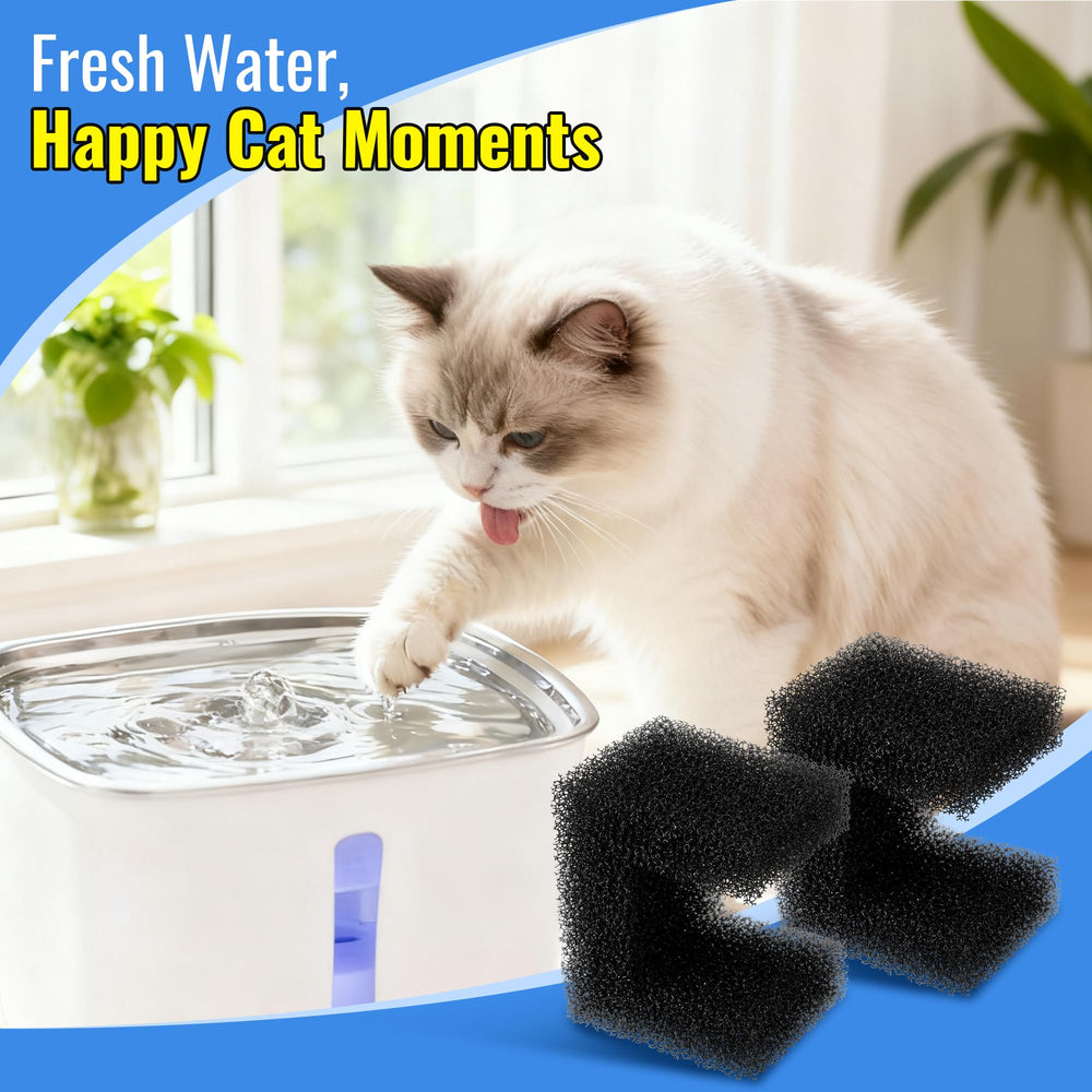 Enhon filtro espuma para protección de bomba en bebederos de mascotas.