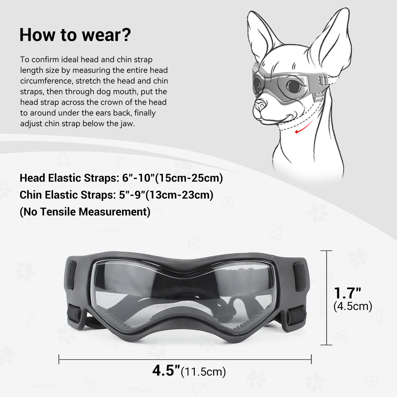 Gafas Enjoying para perro pequeño con diseño de ventilación para mantener la vista fresca.