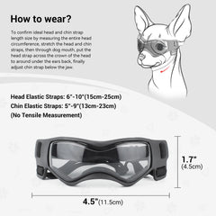 Gafas Enjoying para perro pequeño con diseño de ventilación para mantener la vista fresca.