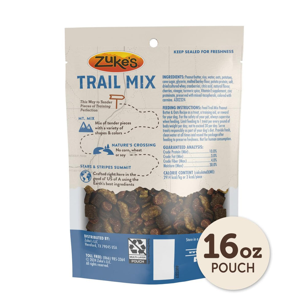Uso ideal para entrenamientos diarios con Zuke’s Trail Mix.