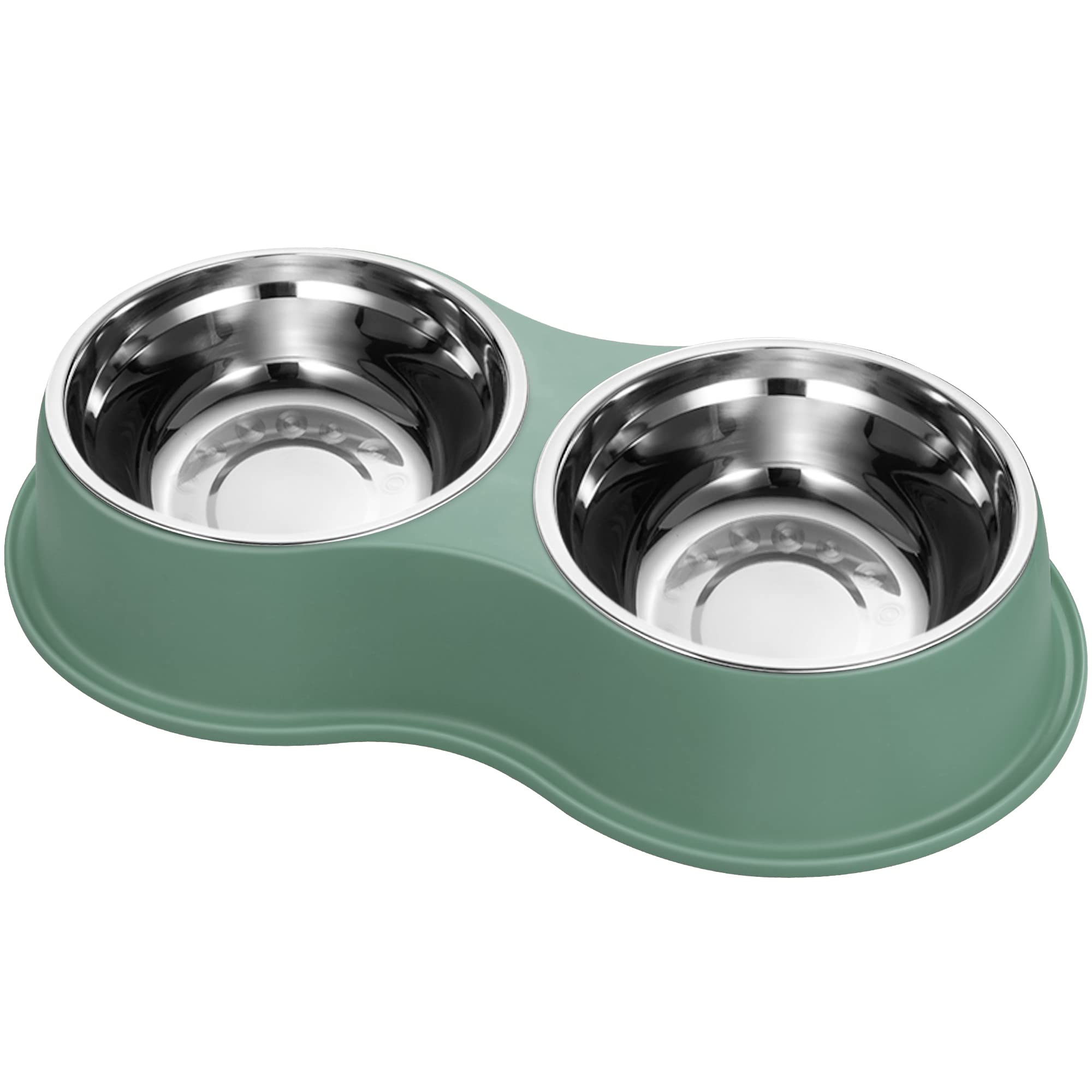 EpetsLove cuencos dobles para perros y gatos, servicio simultáneo de comida y agua