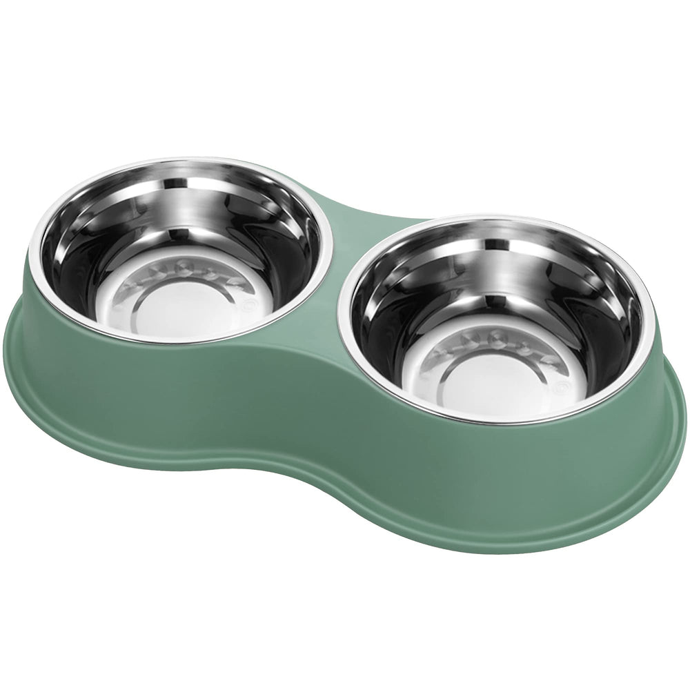 EpetsLove cuencos dobles para perros y gatos, servicio simultáneo de comida y agua