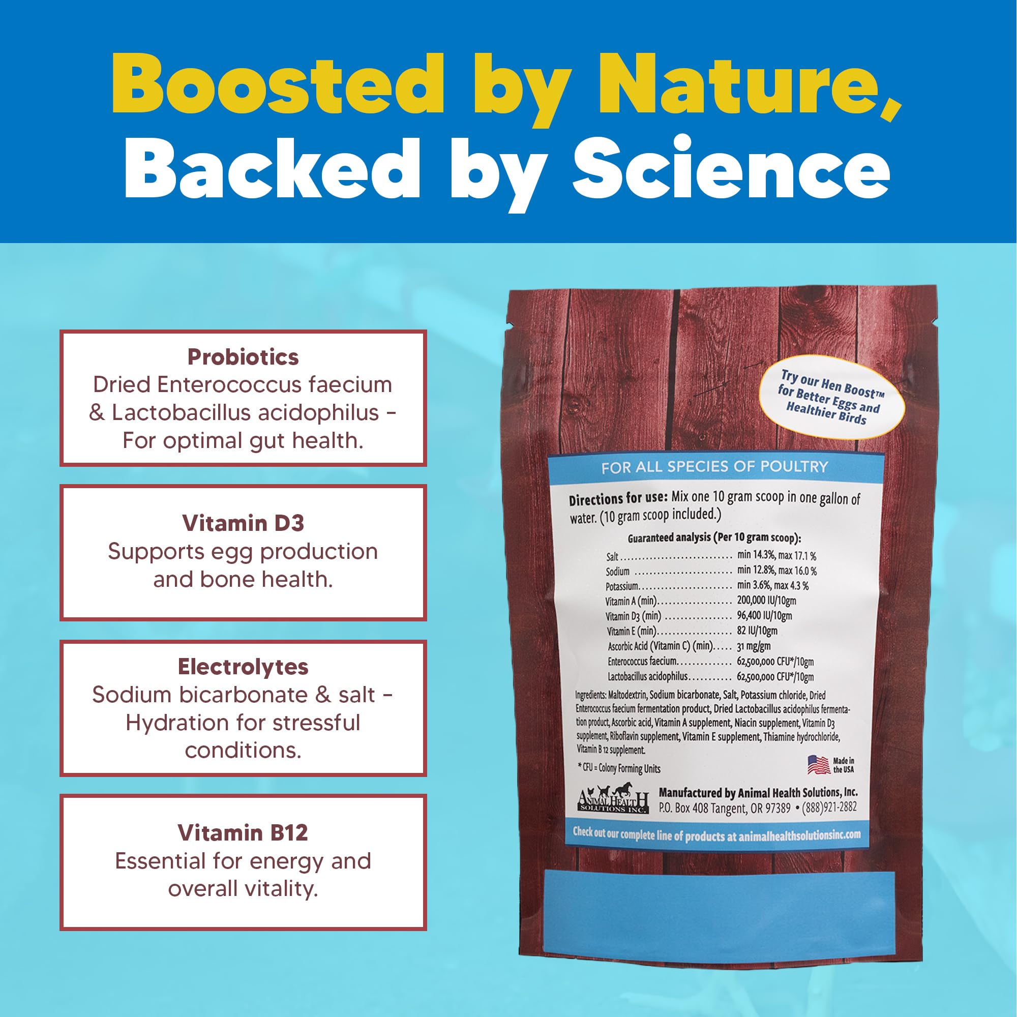 Equerry's Flock PRO Chick Boost Probiotic – sistema digestivo de pollitos, apoyo suave