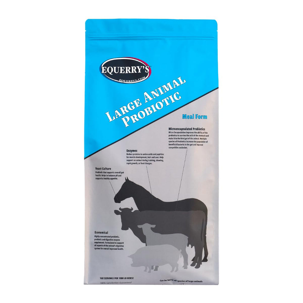 Equerry's Probiótico para Grandes Animales: bote, posible apoyo digestivo.