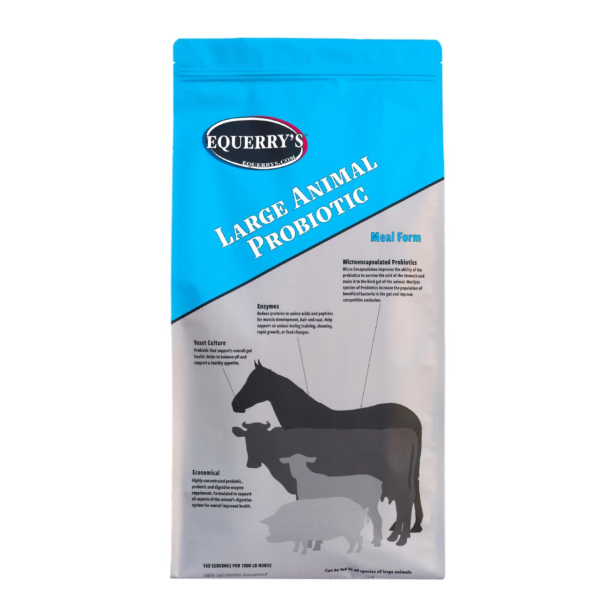 Equerry's Probiótico para Grandes Animales: bote, posible apoyo digestivo.