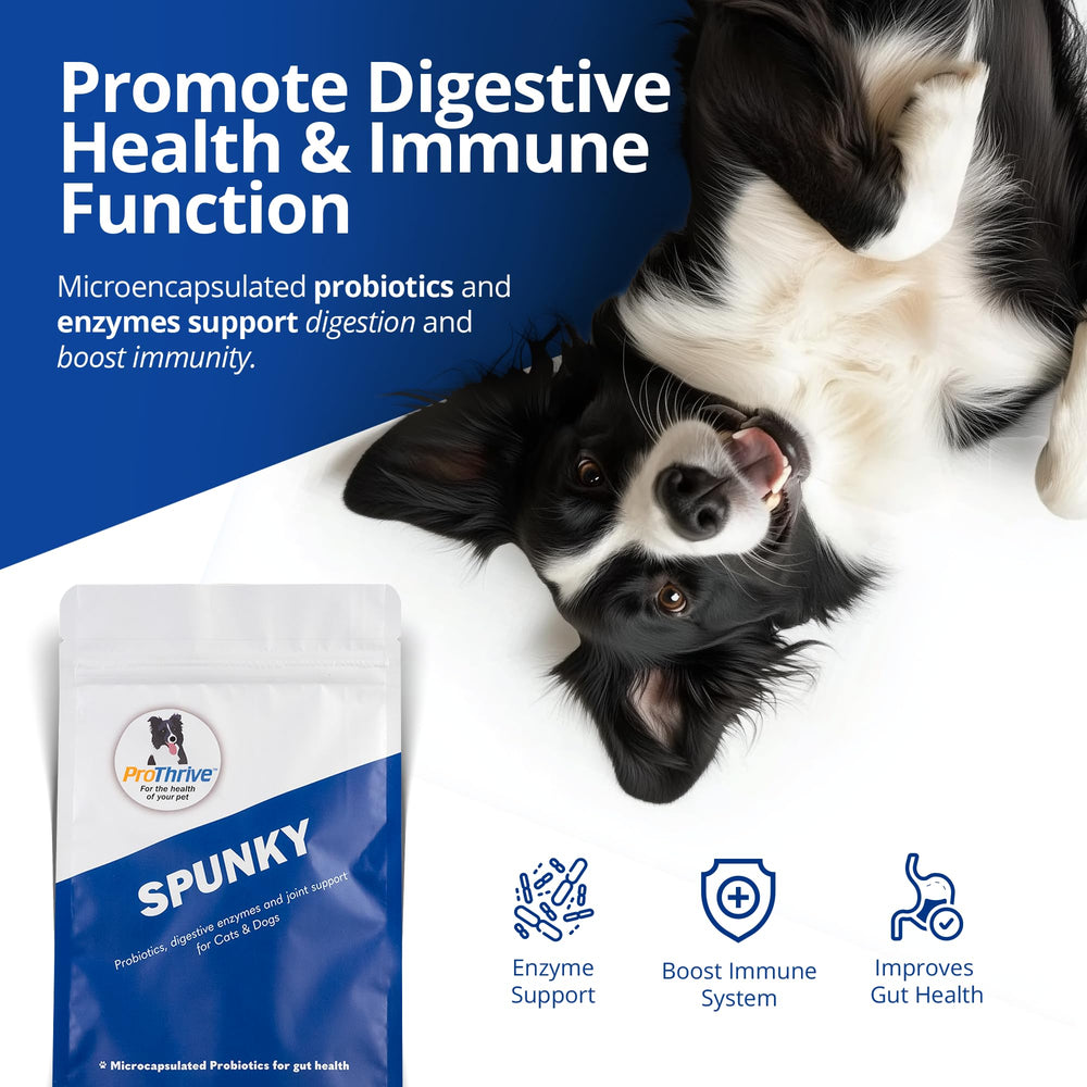 Equerry's ProThrive Spunky: probióticos digestivos para perros y gatos.