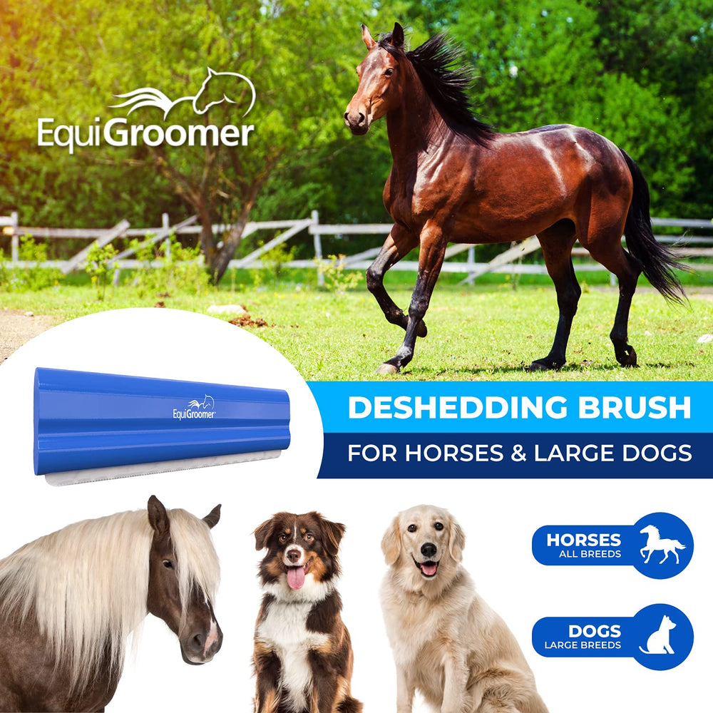 EquiGroomer dientes cortos cuidan piel sensible durante el cepillado