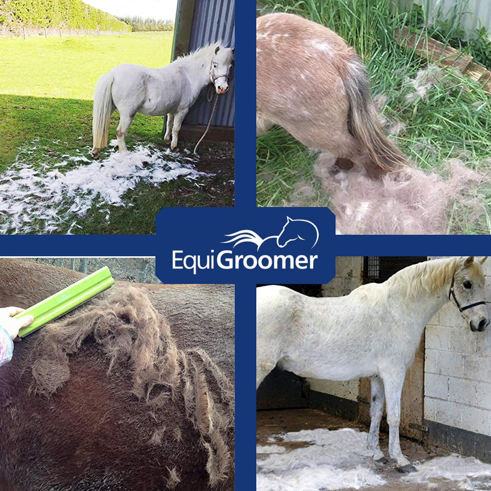 EquiGroomer para piel sensible, sin rasguños durante el cepillado
