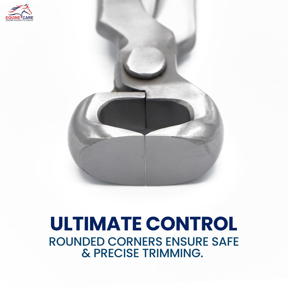 Equine Care alicate sin resorte para control manual seguro durante el recorte.